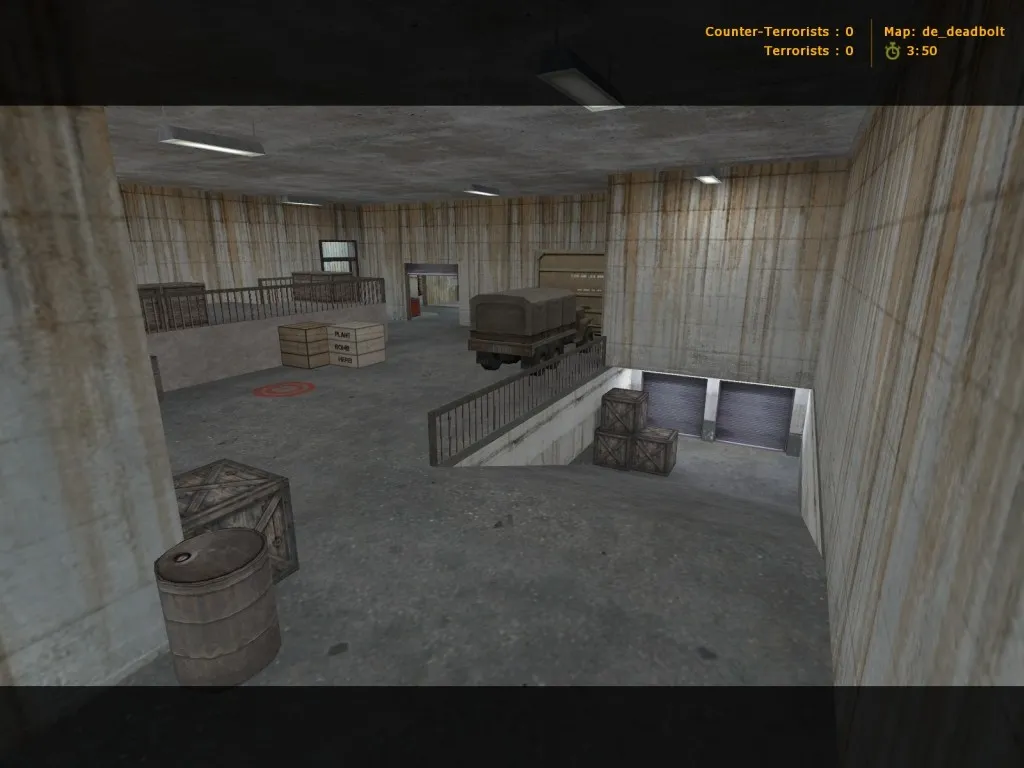 Скачать de_deadbolt для CS 1.6: тактика за CT и T, точки, навигация ботов, оптимизация карты - Скриншот