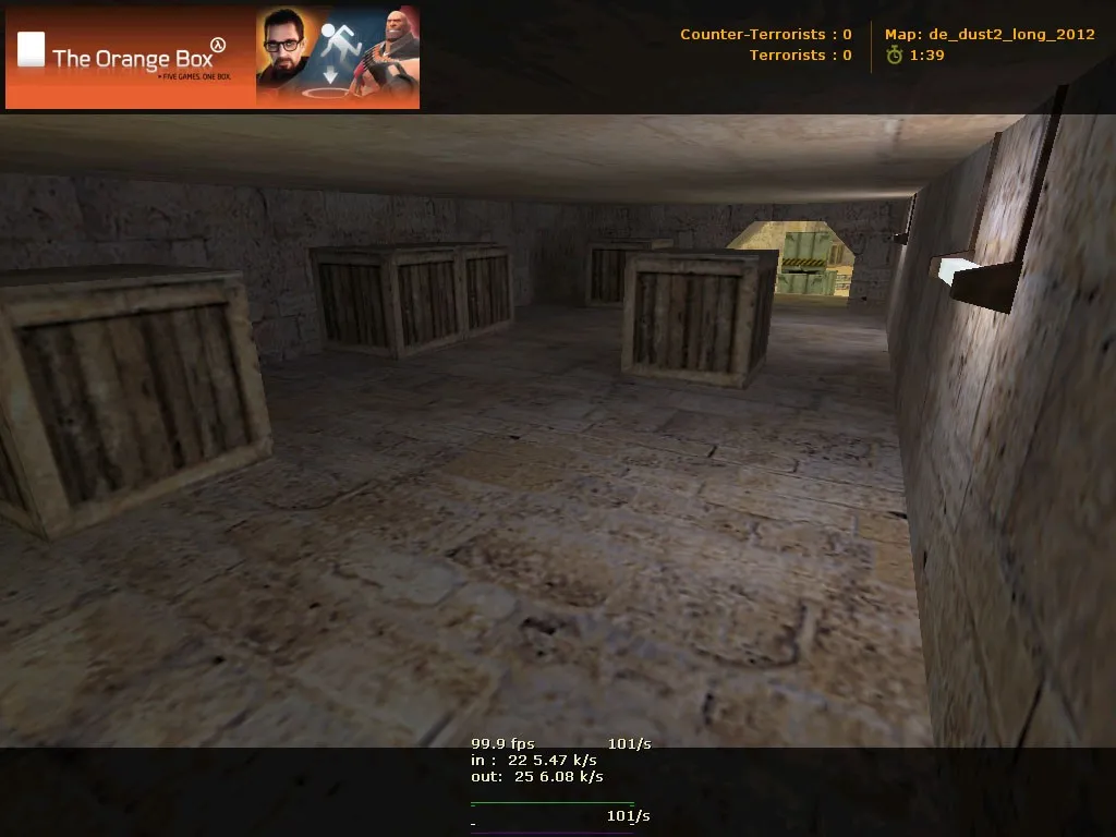 Скачать de_dust2_long_2012 карта для CS 1.6: точки, позиции, .nav для ботов, оптимизация wpoly/epoly - Скриншот