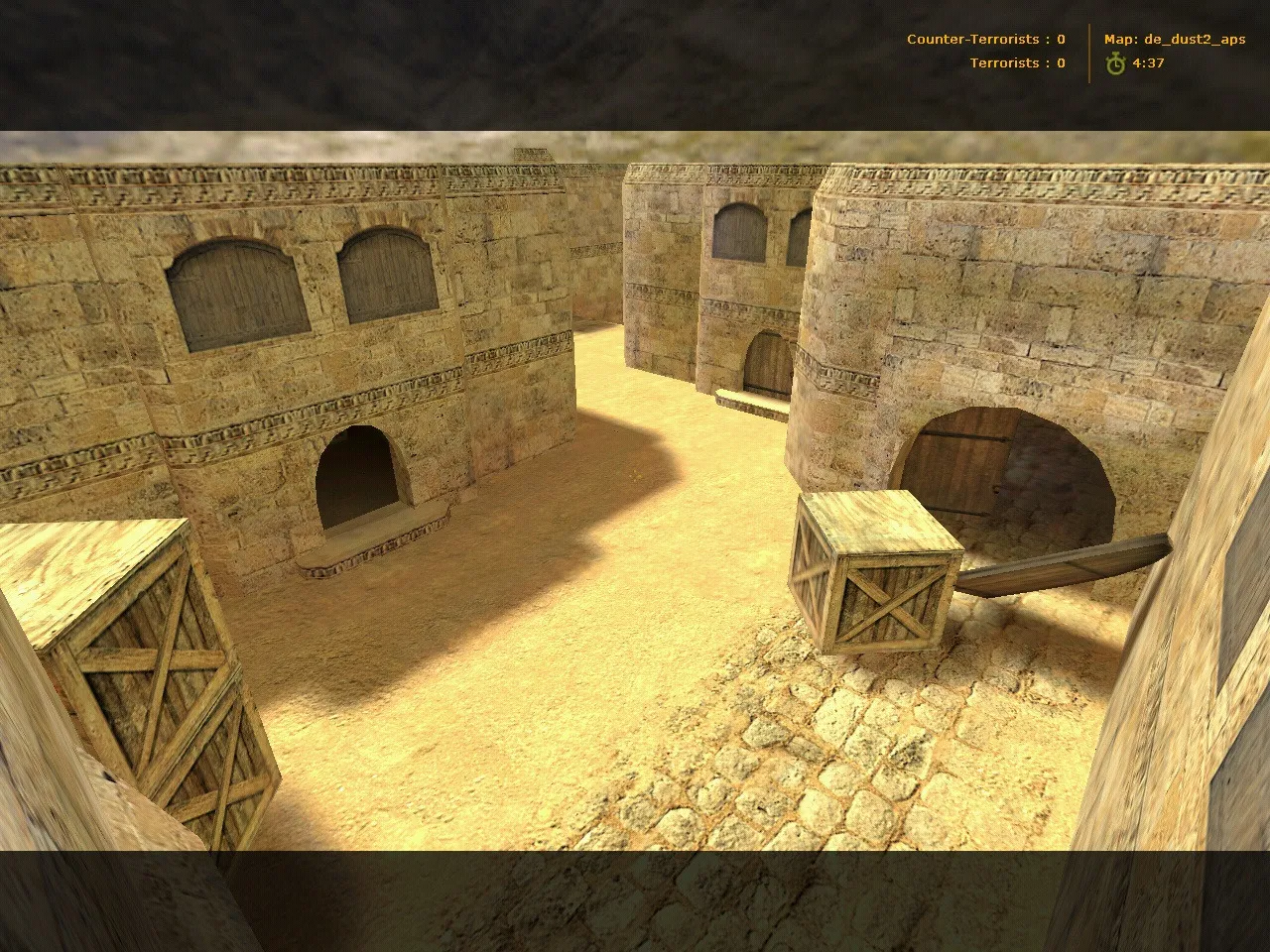 Скачать de_dust2_aps — DE карта для CS 1.6: тактика за CT/T, .nav для ботов, оптимизация wpoly/epoly - Скриншот