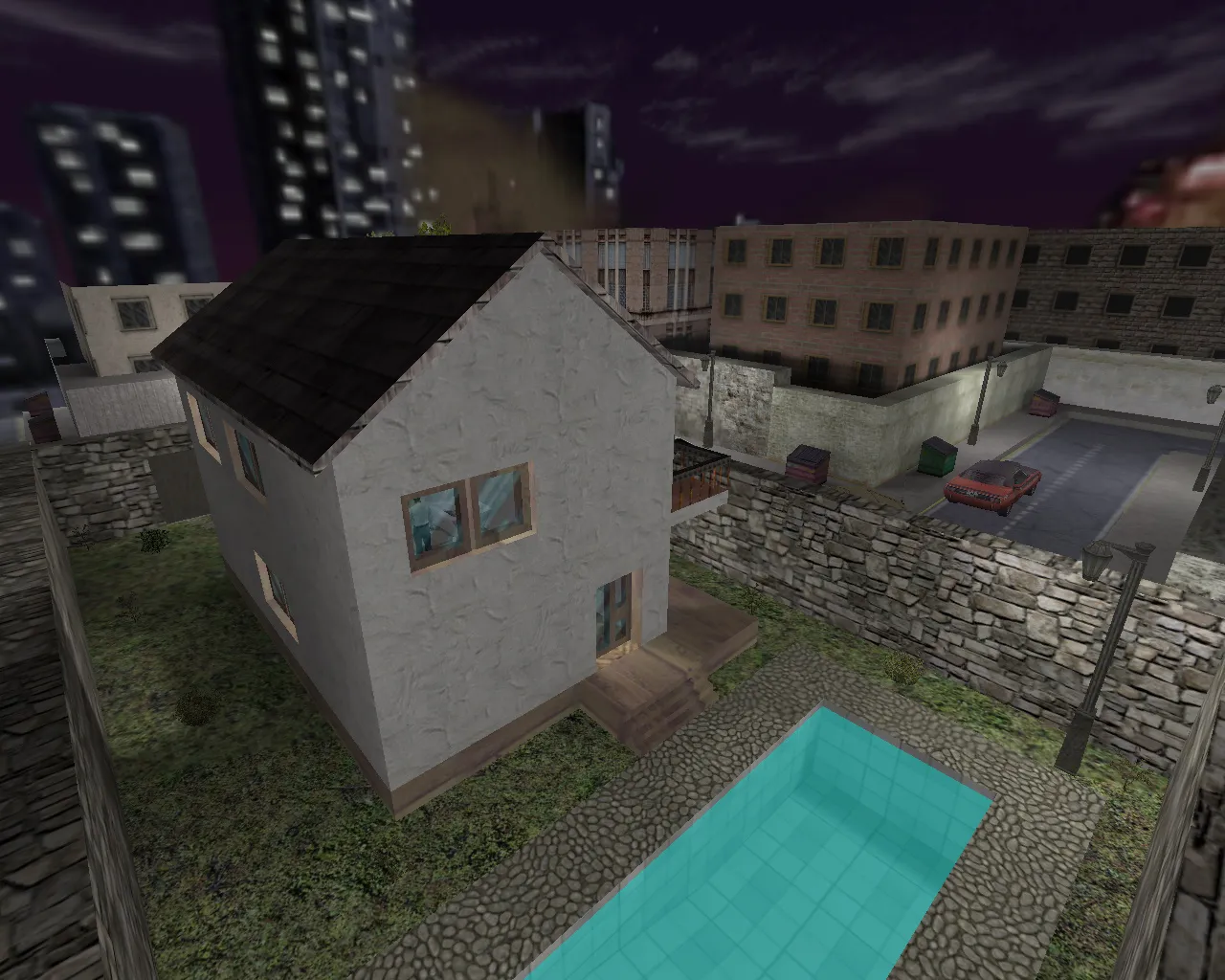 Скачать Карта cs_house для CS 1.6: точки, баланс сторон, .nav для ботов и оптимизация wpoly/epoly - Скриншот