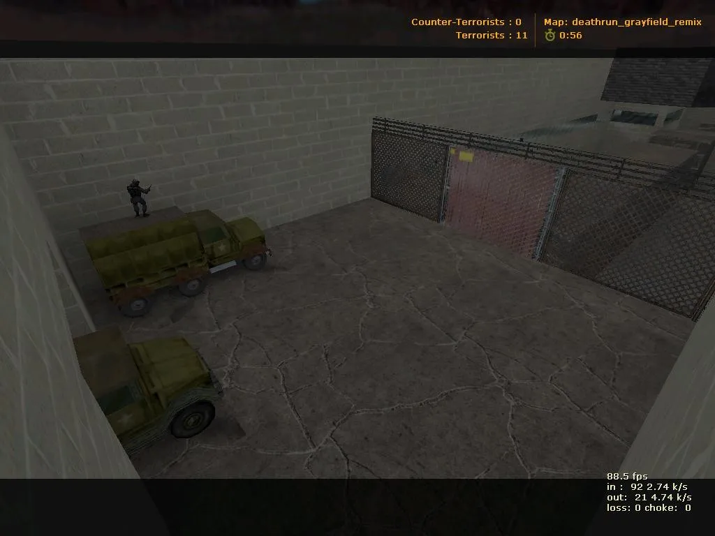 Скачать deathrun_grayfield_remix для CS 1.6: тактика, баланс и запуск без ошибок - Скриншот