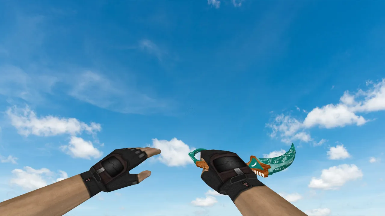 Скачать Модель «Karambit Chalk» для CS 1.6: v_ и p_ модели, звук, анимация осмотра и текстуры - Скриншот
