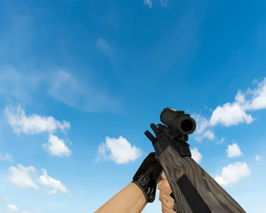 Скачать Модель AUG | Застарелое дерево (Spalted Wood) для CS 1.6 - Скриншот