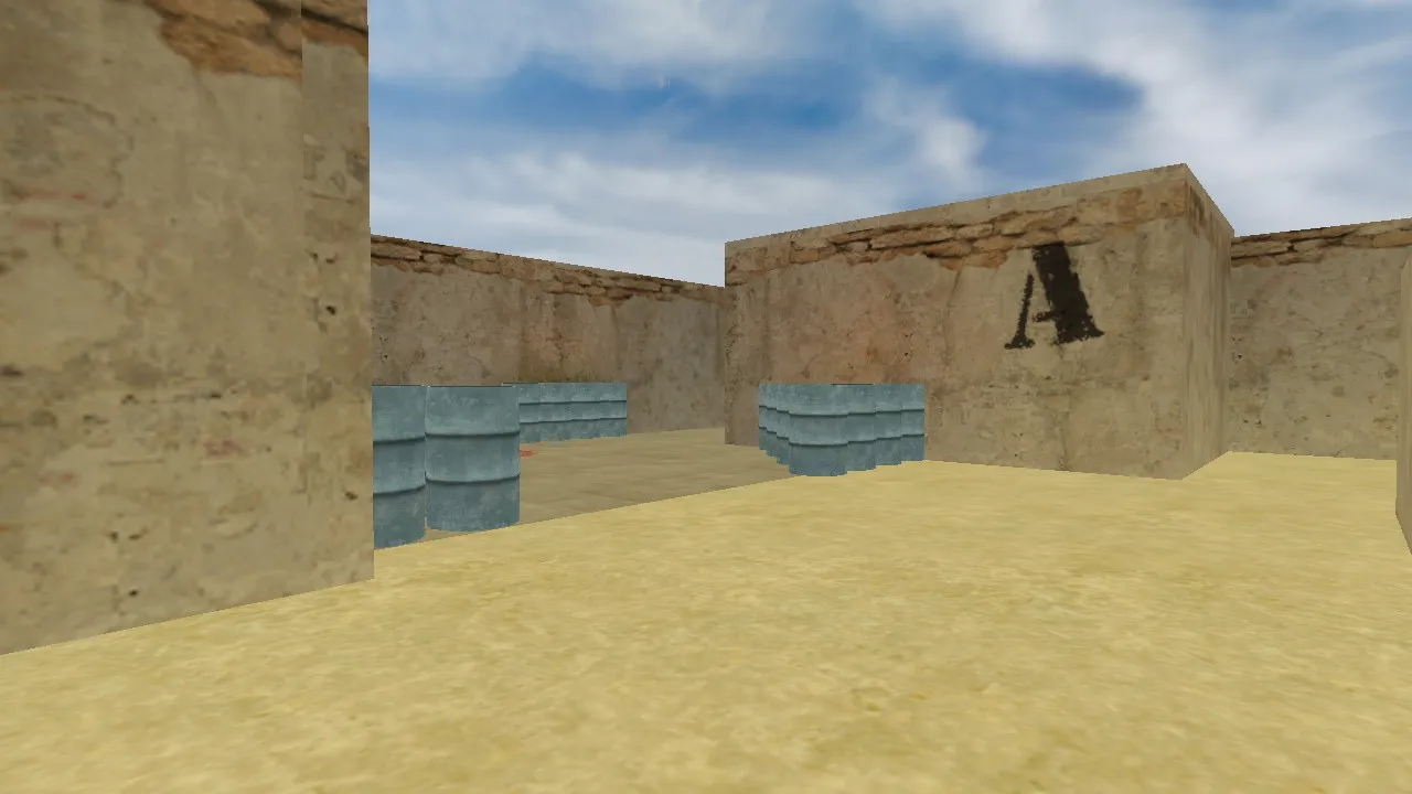 Карта de_ruined_alpha03e для Counter-Strike 1.6 — Тактический анализ и особенности — скриншот 8