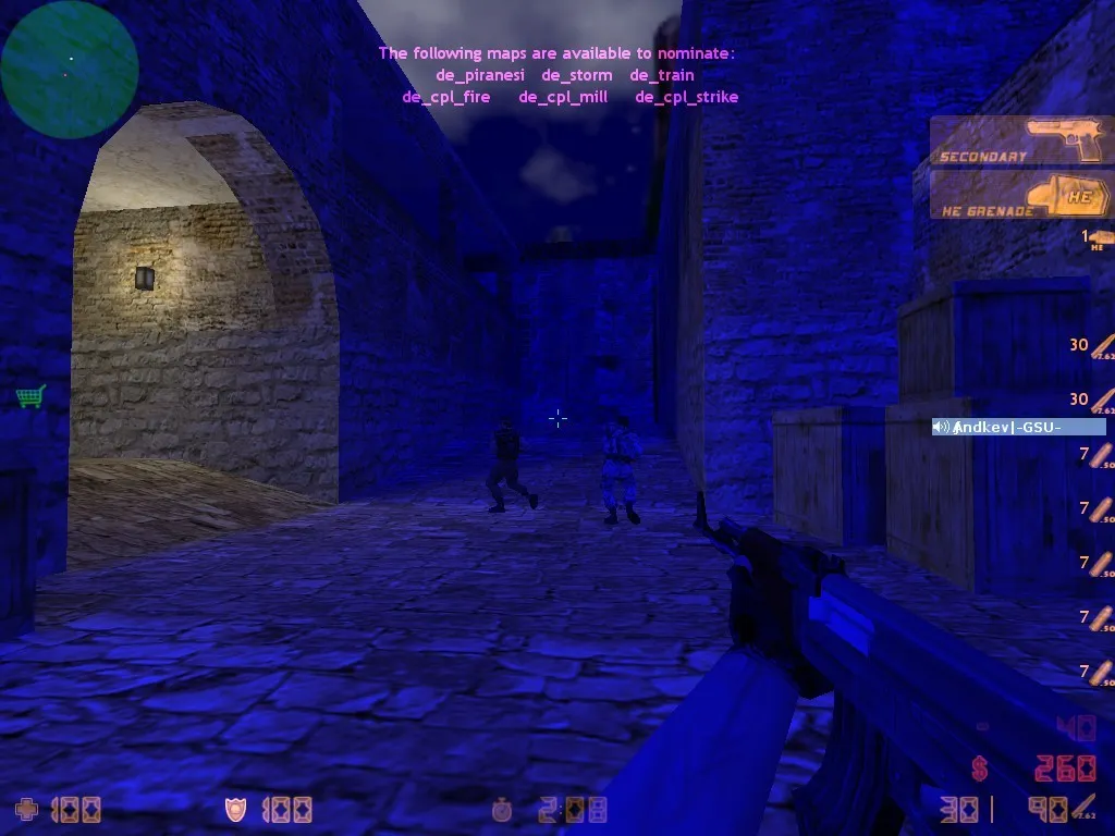 Скачать Карта de_inferno_night_gsu для CS 1.6 - Уникальный опыт игры - Скриншот
