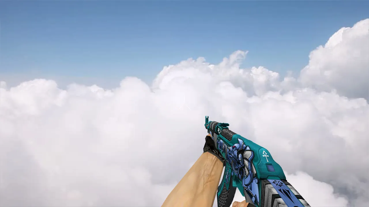 Модель «AK-47 Anubis Blue» для CS 1.6 - Качество и Уникальность — скриншот 4