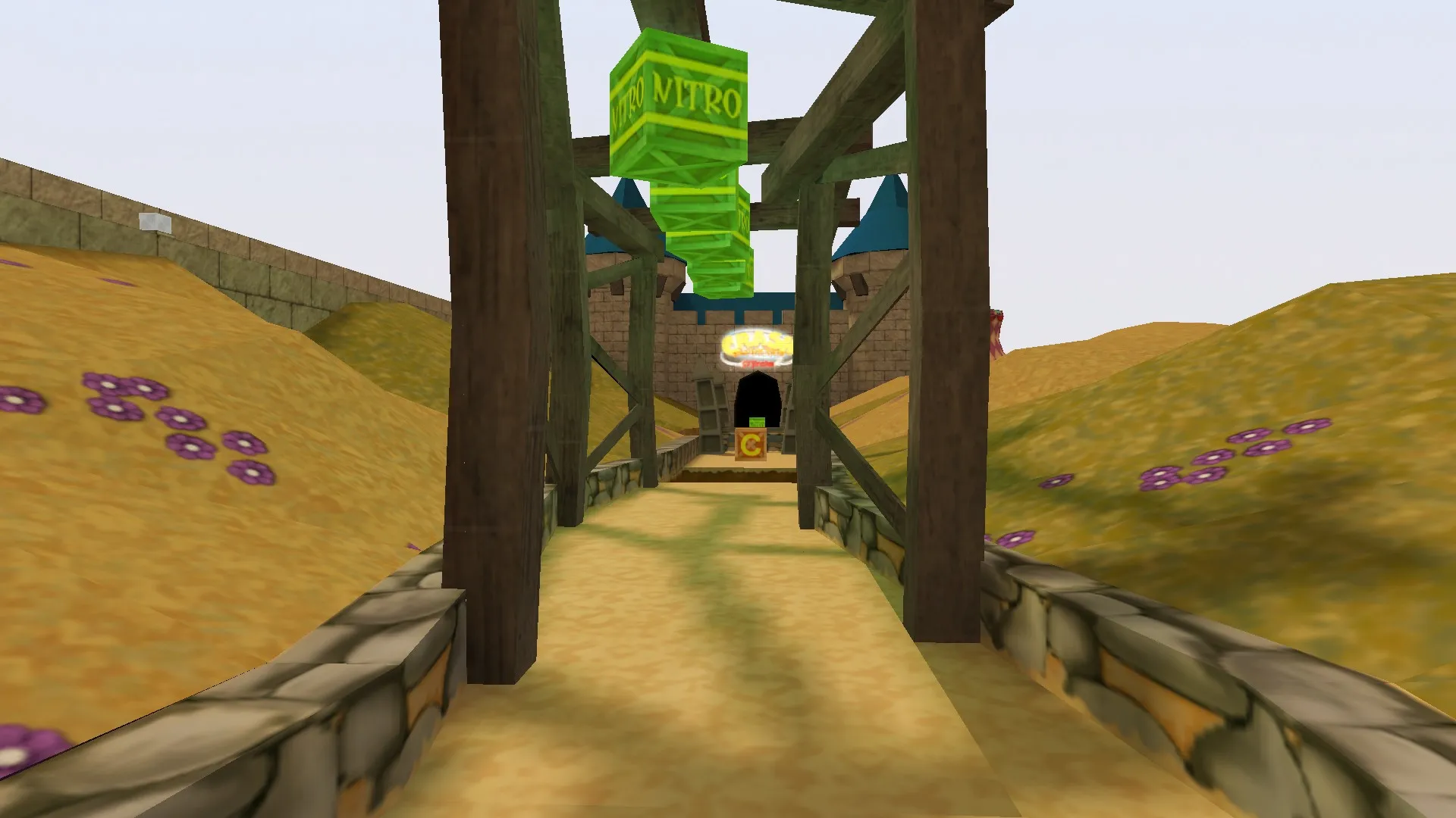 Скачать deathrun_crash_medieval для CS 1.6: тактика, точки, .nav, оптимизация и настройка ботов - Скриншот