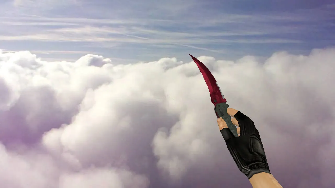 Модель складного ножа «Рубин» v_knife для CS 1.6: звуки, анимация осмотра, качество текстур — скриншот 2