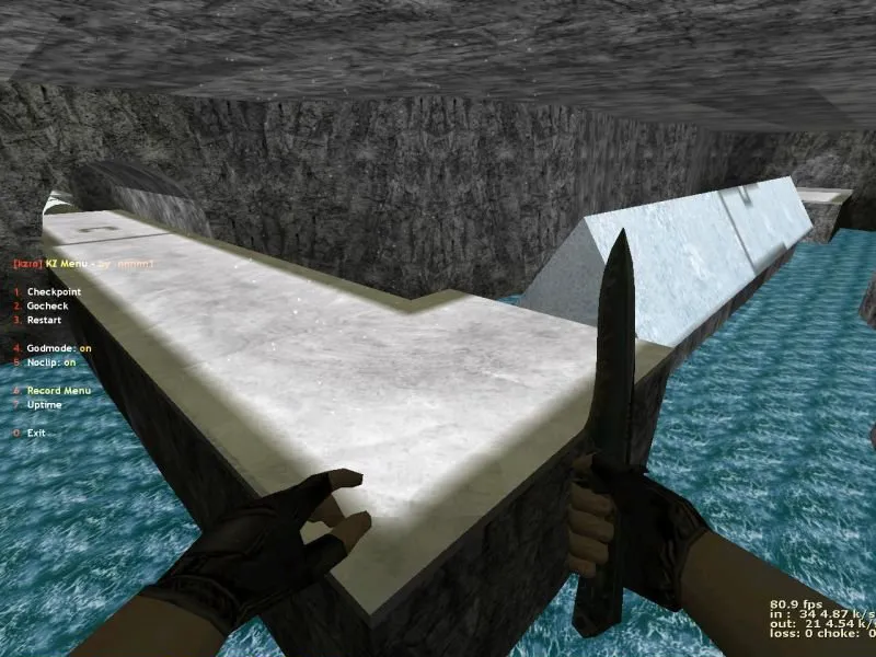 deathrun_grass_winter для CS 1.6: карта deathrun, тактика за TR/T, точки, .nav и оптимизация — скриншот 2