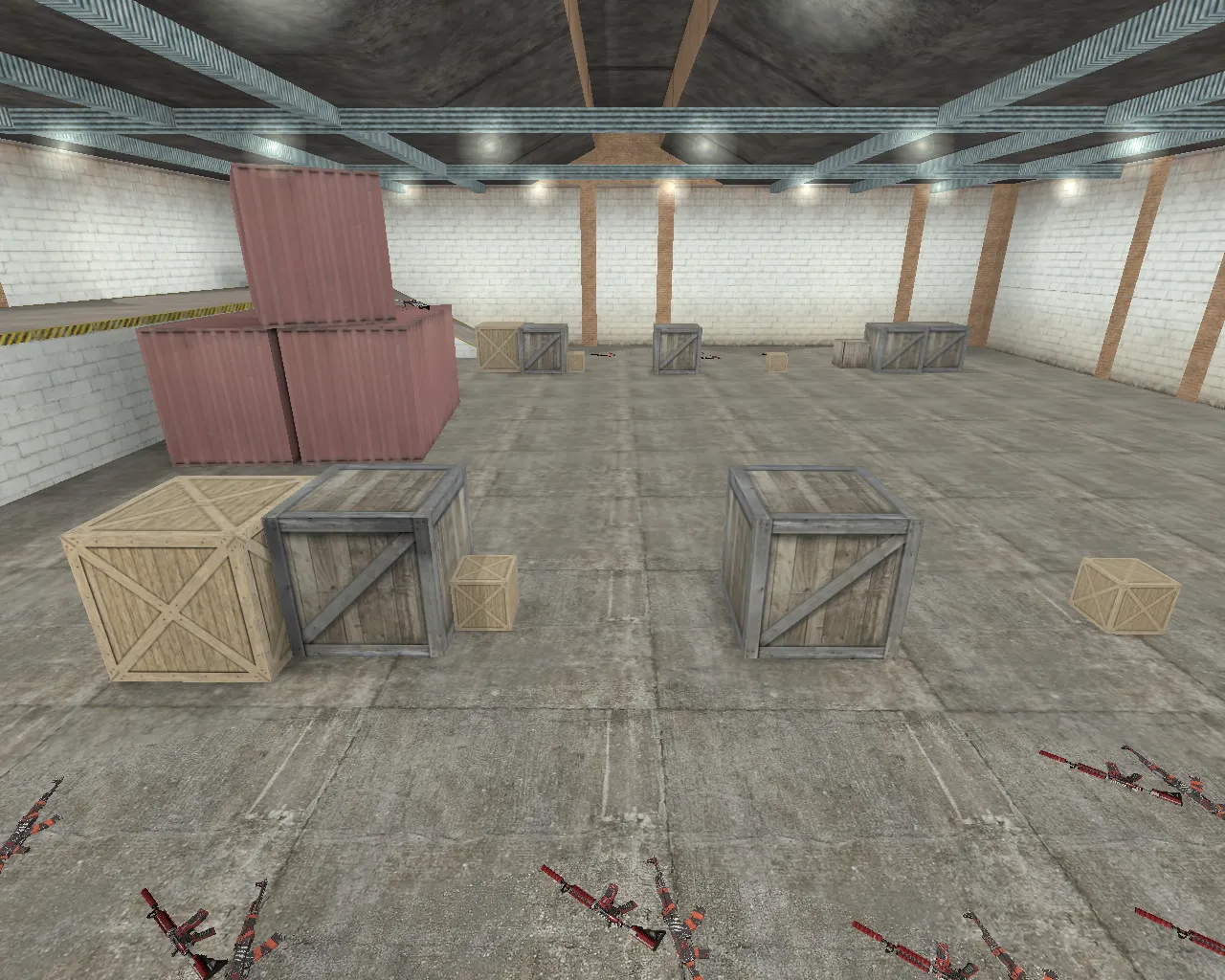 Скачать aim_redline для CS 1.6: тренировка прицела, точки спавна, маршруты и настройки для FPS - Скриншот