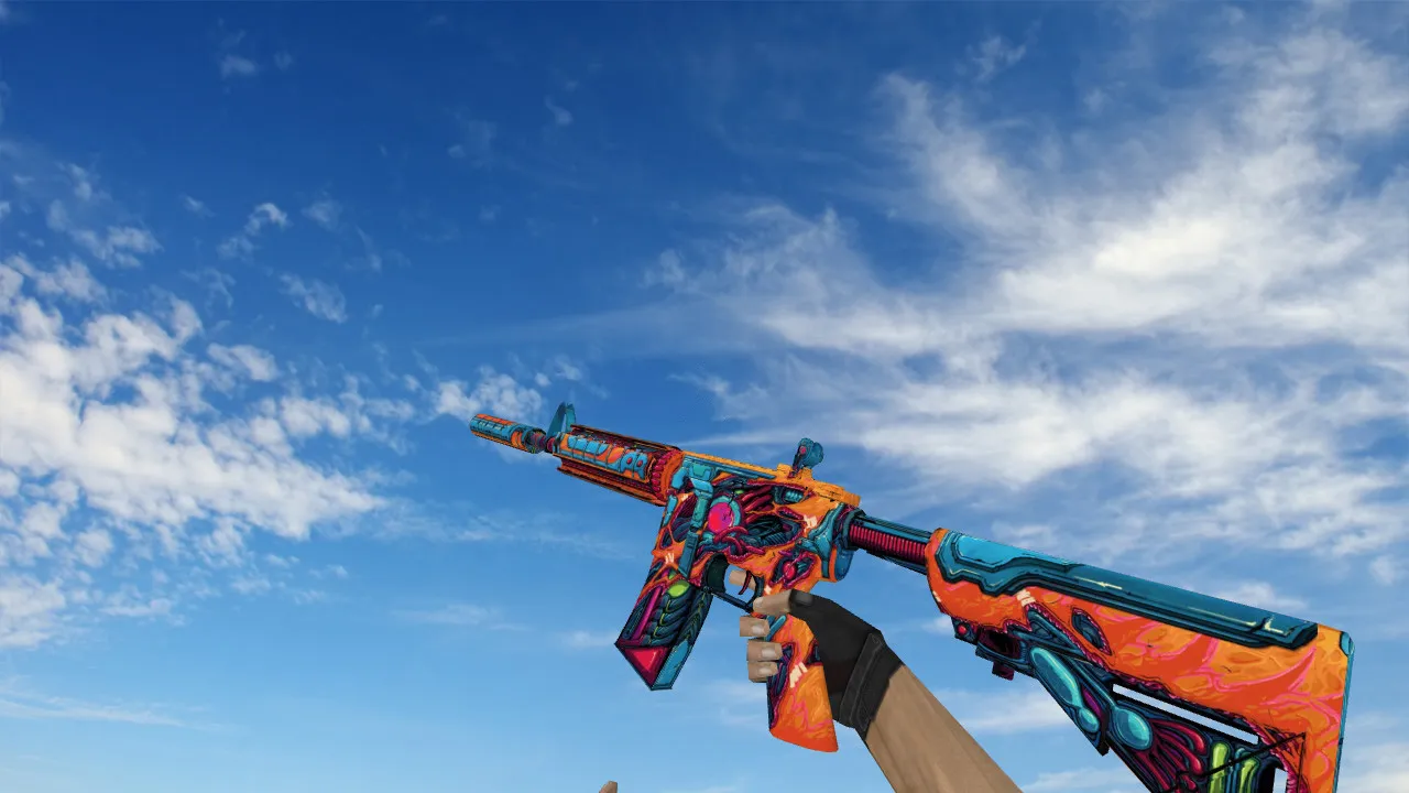 Скачать Модель «M4A4 Biowar» v_ / p_ / w_ для CS 1.6: звуки, анимация осмотра, текстуры и настройка - Скриншот