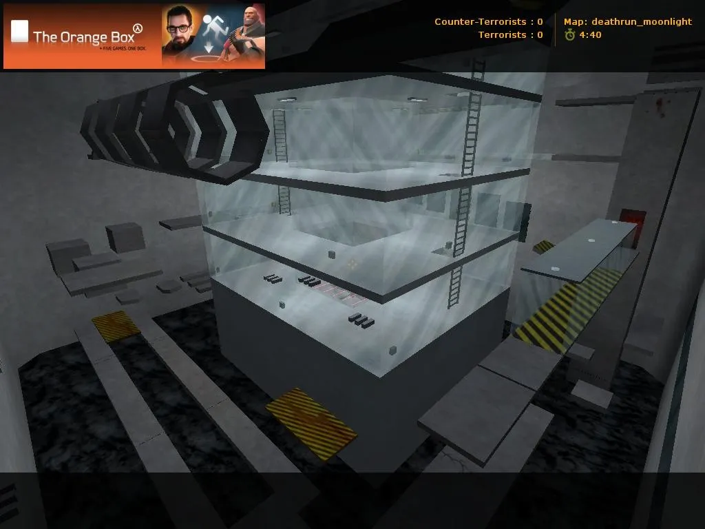 deathrun_moonlight для CS 1.6: карта для deathrun, лазерные ловушки, точки заезда, баланс сторон — скриншот 6