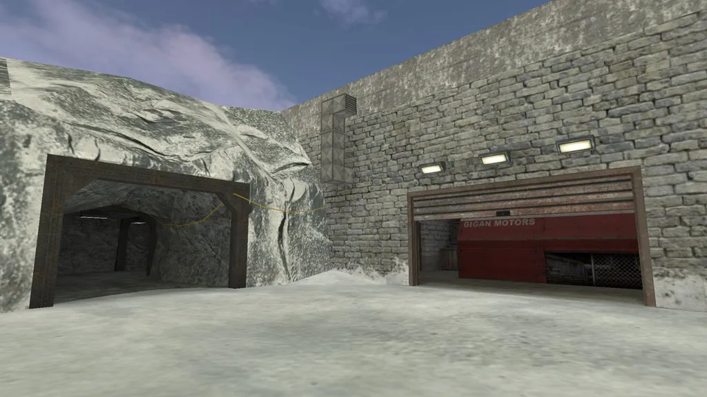 de_arcticzone для CS 1.6: тактика, точки, .nav для ботов и оптимизация карты — скриншот 3