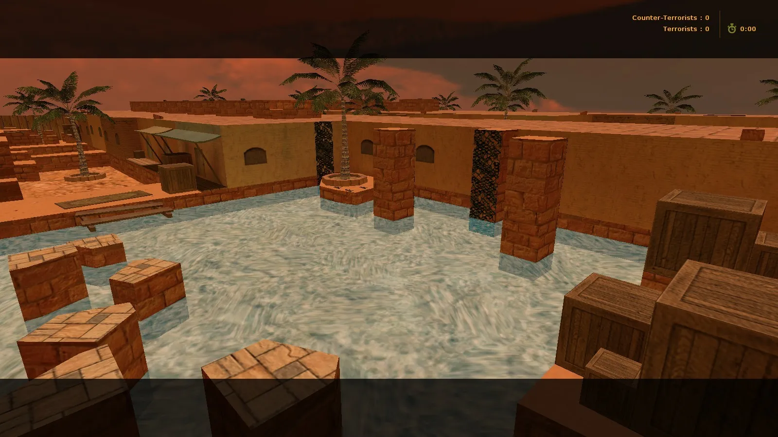 Скачать deathrun_atacama для CS 1.6: карта deathrun, точки ловушек, маршруты за терр/контры, .nav и оптимизация - Скриншот