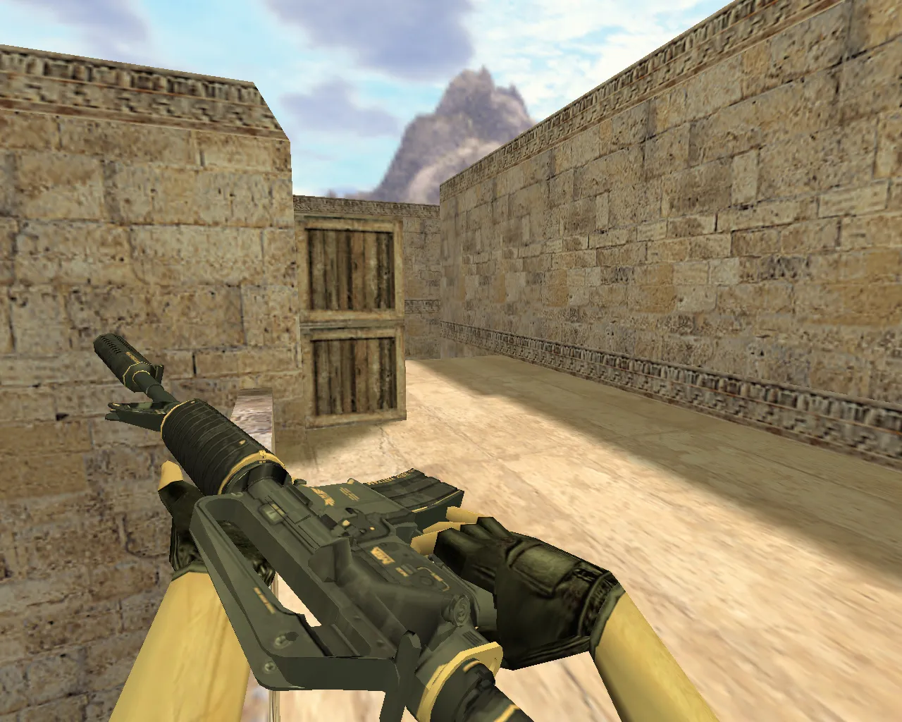Скачать Модель v_m4a1 «М4А1 Элитное снаряжение» для CS 1.6: p_ и w_ модели, анимация осмотра, звуки и качество текстур - Скриншот
