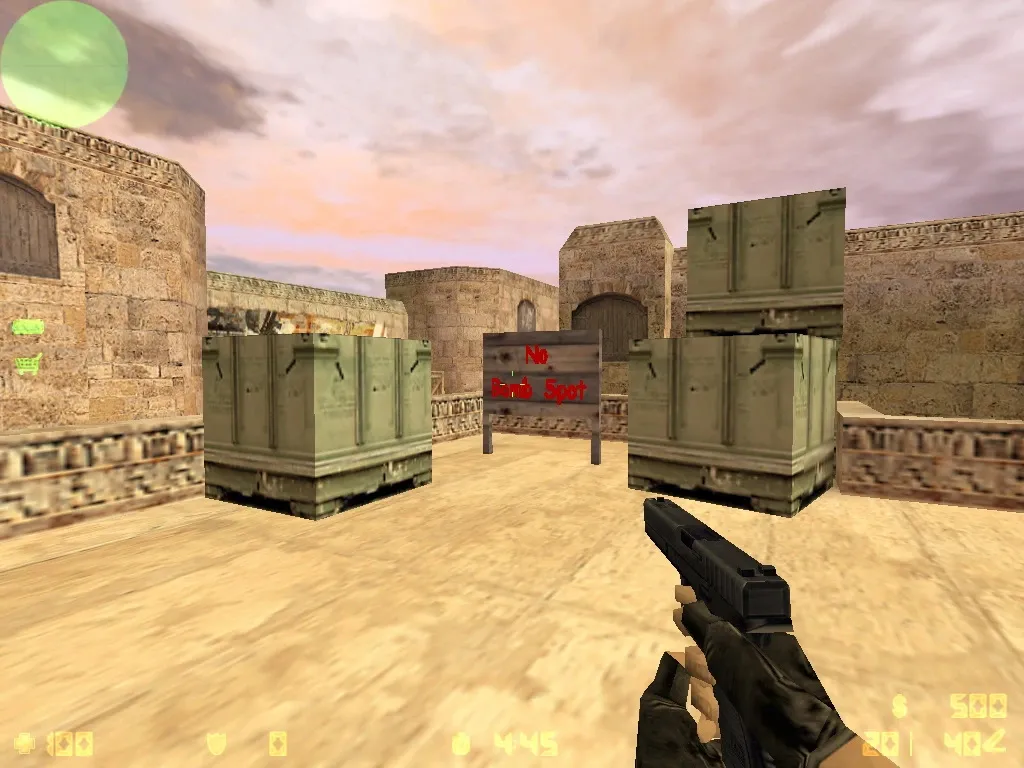 Карта de_dust11 для CS 1.6: тактики за террористов и спецназ, .nav для ботов, оптимизация wpoly/epoly — скриншот 7