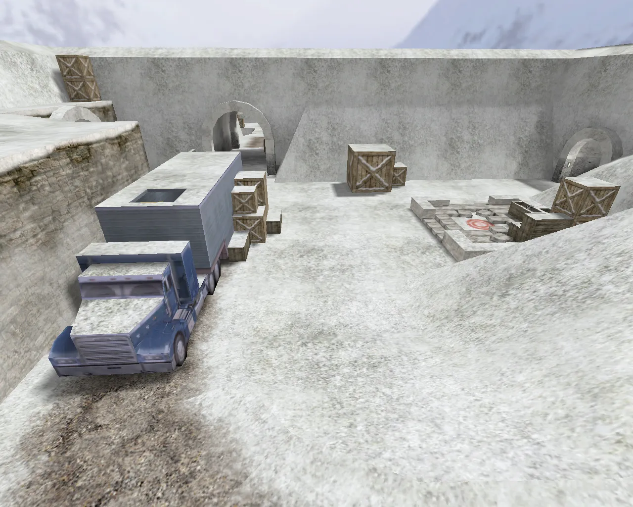 Карта «de_winter» для CS 1.6 - тактика и особенности — скриншот 2
