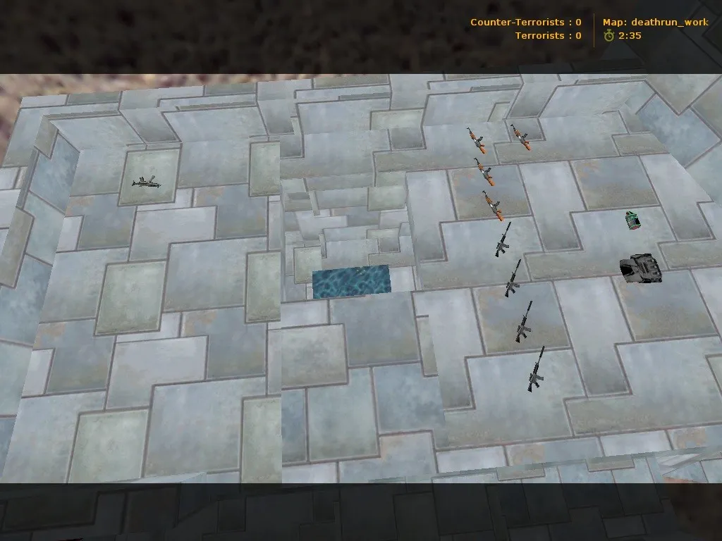 Скачать deathrun_work для CS 1.6: точки, баланс сторон, .nav для ботов, оптимизация wpoly/epoly - Скриншот