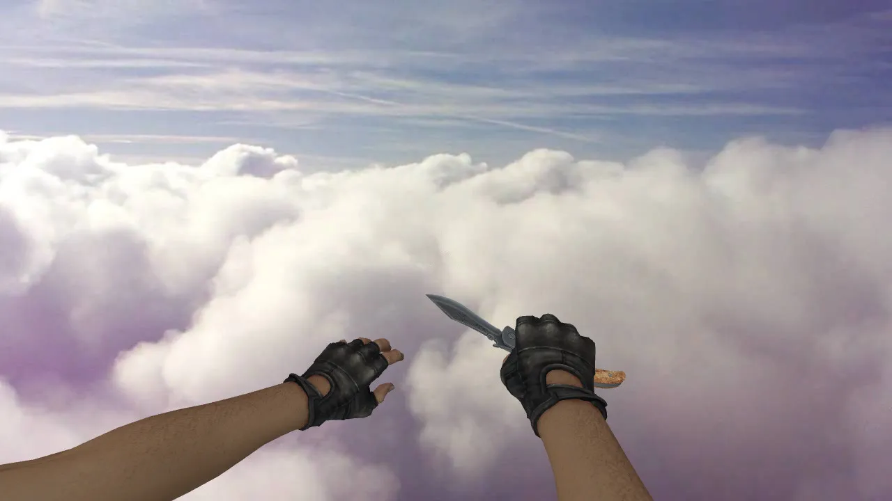 Модель CSGO Navaja Knife Vanilla v_ для CS 1.6: нож для сервера, звуки, анимация осмотра, текстуры и настройка — скриншот 1