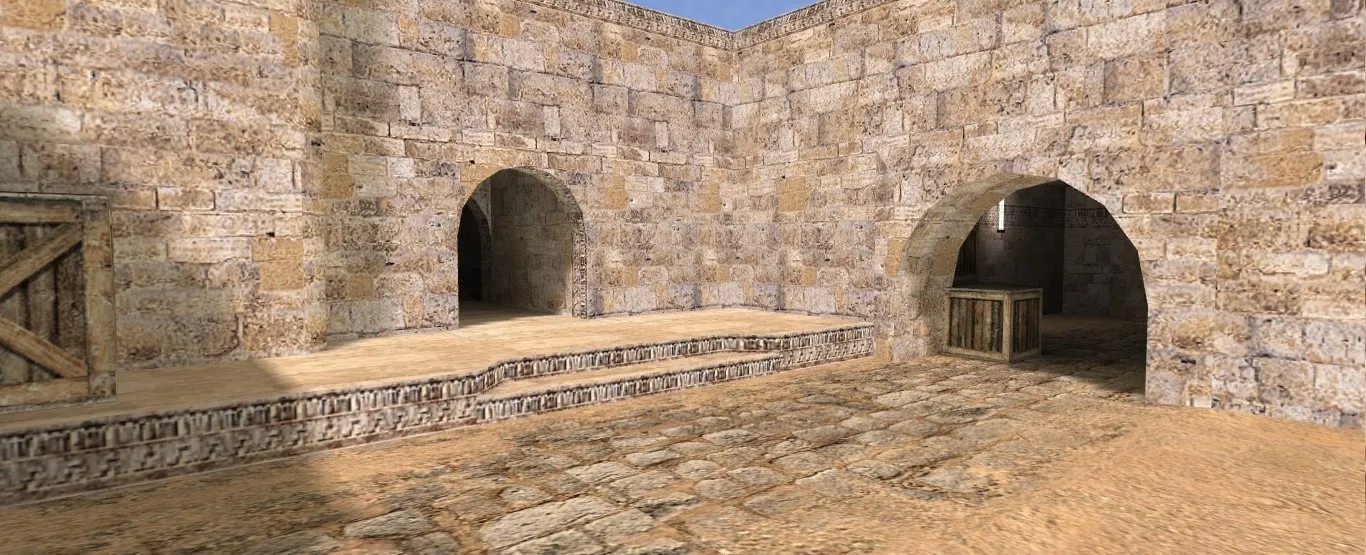 de_dust2_wrs карта для CS 1.6: баланс сторон, точки, .nav для ботов и оптимизация wpoly/epoly — скриншот 4