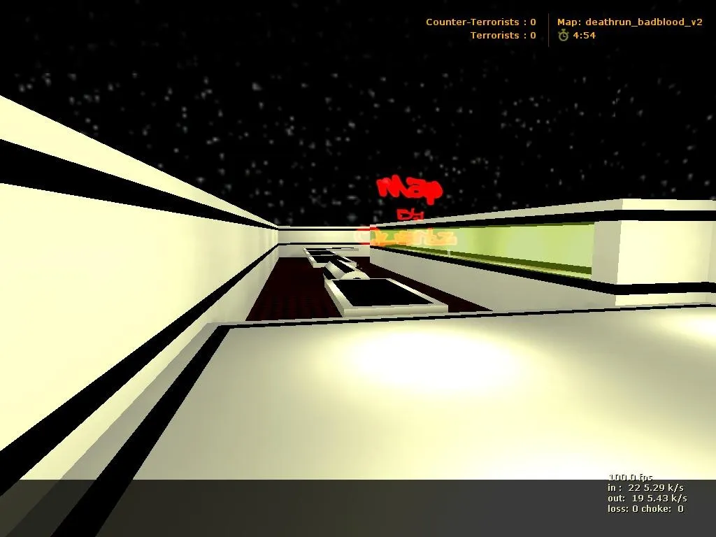 Скачать deathrun_badblood_v2 для CS 1.6: уровни, точки, .nav для ботов и оптимизация wpoly/epoly - Скриншот
