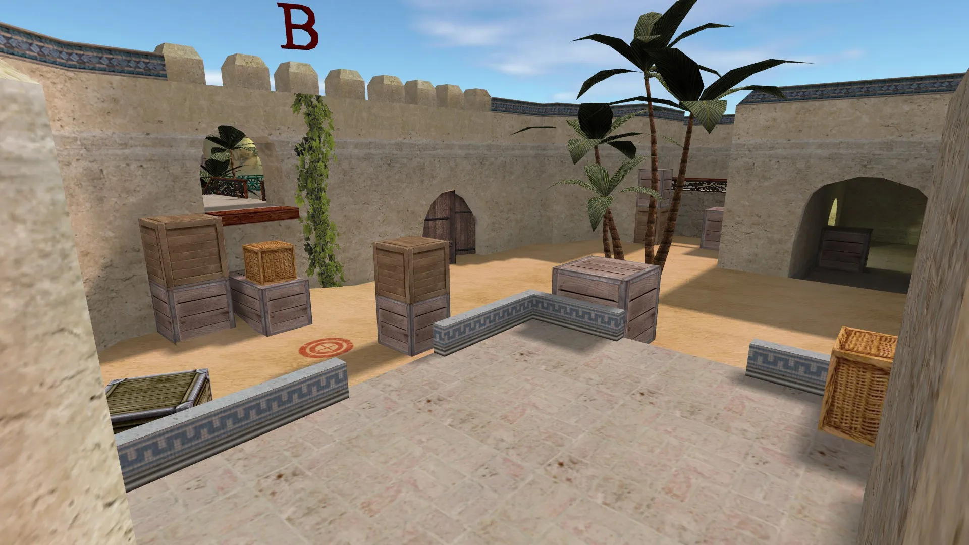Карта de_dust2_suncsm для CS 1.6: баланс сторон, точки, .nav для ботов и оптимизация — скриншот 20