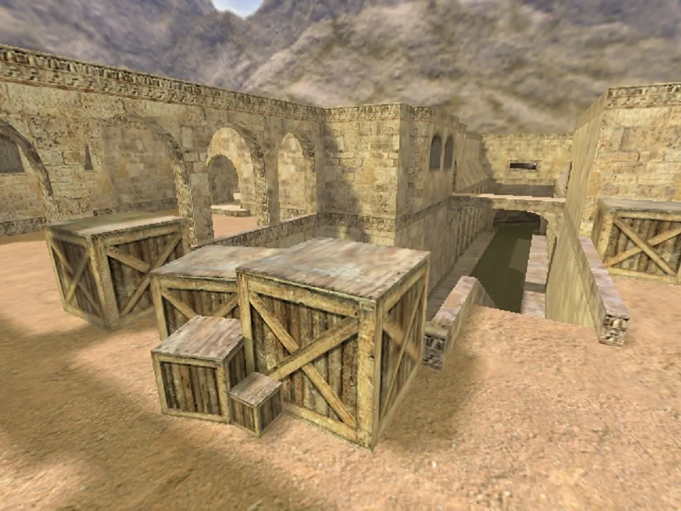 Скачать Карта de_dust20022 для CS 1.6: баланс сторон, точки, .nav для ботов, оптимизация wpoly/epoly - Скриншот