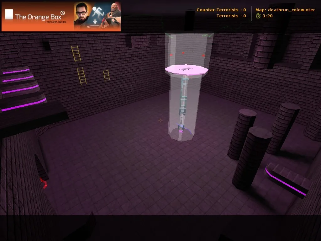 deathrun_coldwinter для CS 1.6: карта deathrun, тактики CT/T, точки, .nav, оптимизация wpoly/epoly — скриншот 2
