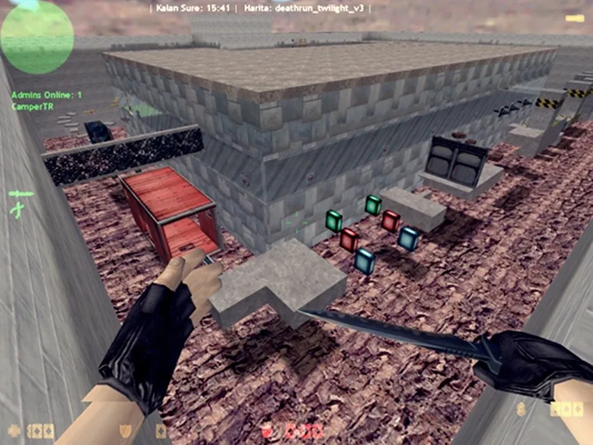 Скачать deathrun_twilight_v3 — карта Deathrun для CS 1.6: точки, ловушки, баланс сторон и .nav для ботов - Скриншот
