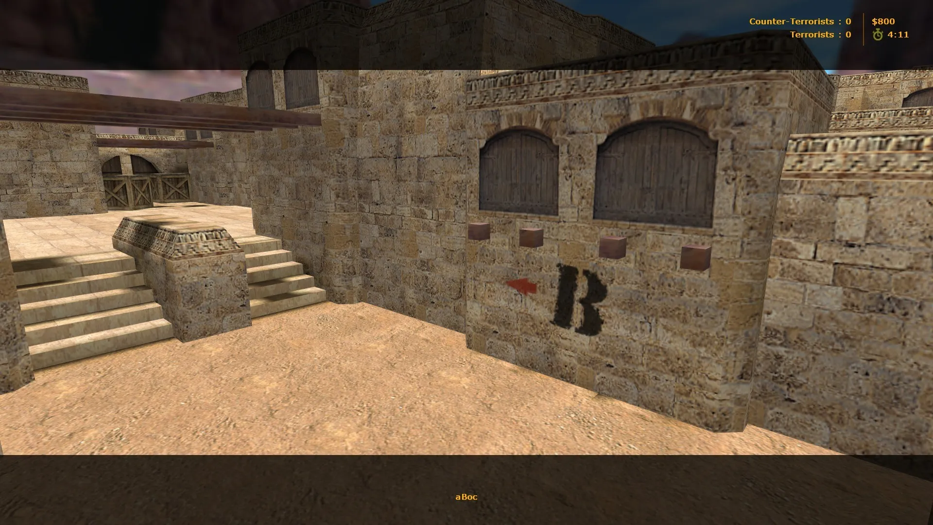 Скачать Карта de_dust_playme для CS 1.6: тактика за CT и T, точки на миде, оптимизация wpoly/epoly - Скриншот