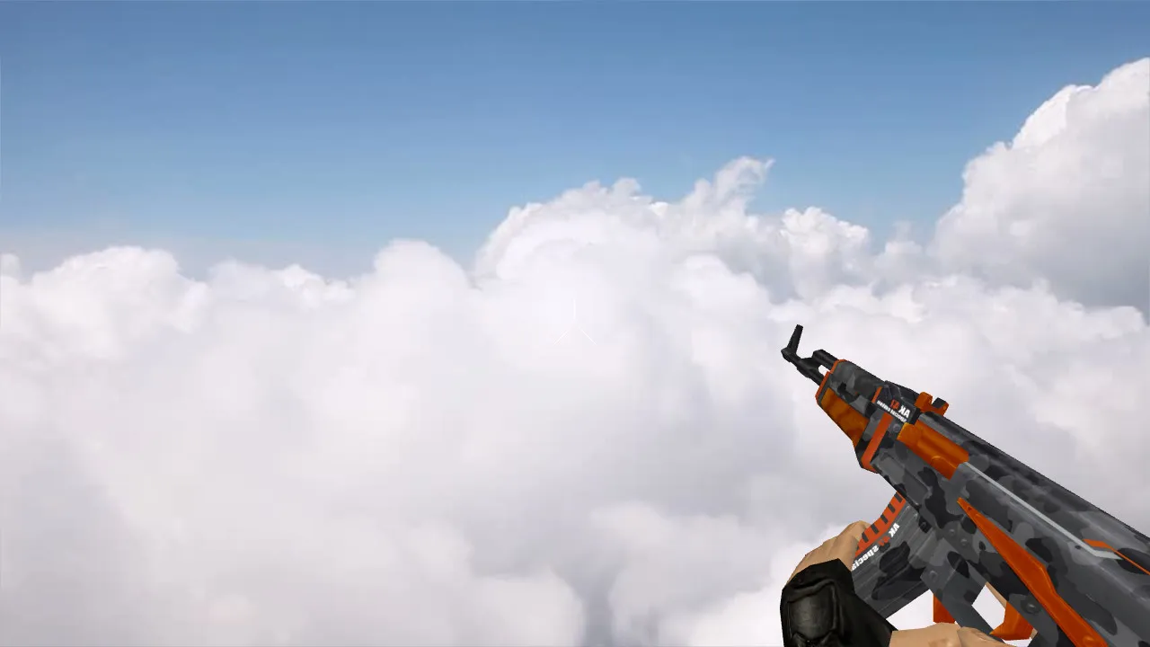 Скачать Модель Default AK47 Vanquish v_ для CS 1.6: p_ и w_ модели, звуки, анимация осмотра - Скриншот