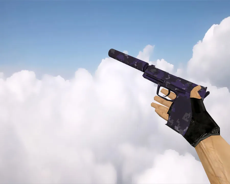 Скачать USP-S | Пиксельный камуфляж «Фиолетовый» для CS 1.6 - Скриншот