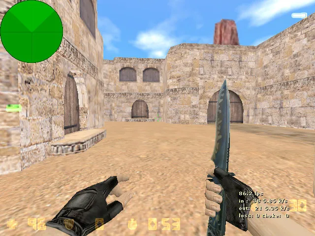 Скачать de_dust2_big для CS 1.6: карта, точки, боты .nav, оптимизация и баланс сторон - Скриншот