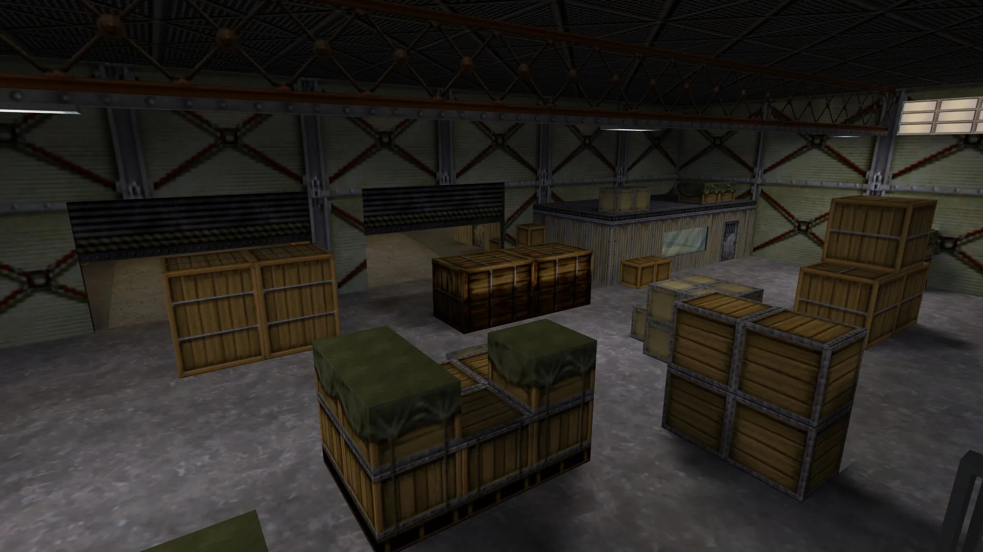Скачать Карта crate_warehouse для CS 1.6: точки, маршруты, .nav для ботов, оптимизация wpoly/epoly - Скриншот
