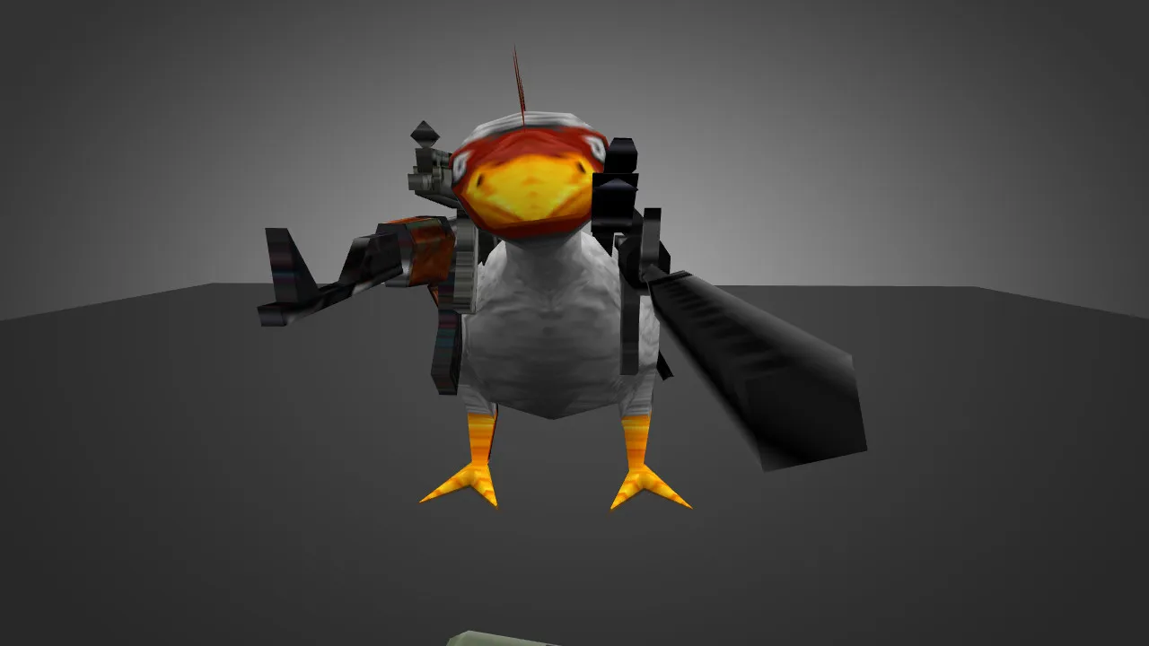 Скачать Модель «Die-Hard Chicken» для CS 1.6 - Уникальный скин для Вашего героя - Скриншот