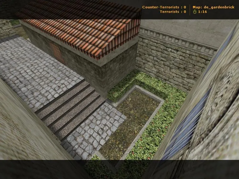Скачать Карта de_gardenbrick для CS 1.6: геймплей, точки, .nav, оптимизация и запуск без вирусов - Скриншот