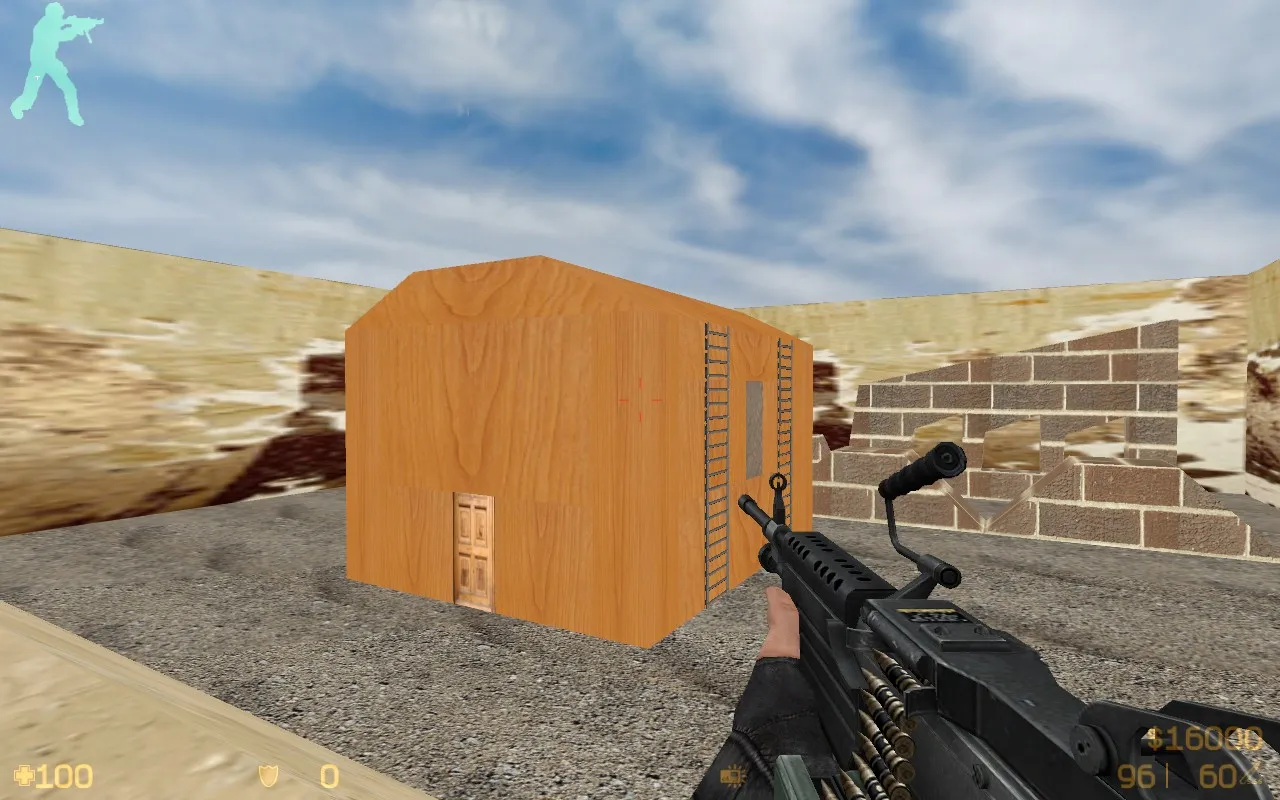 Карта de_rambo для CS 1.6 - Тактические возможности и оптимизация — скриншот 8