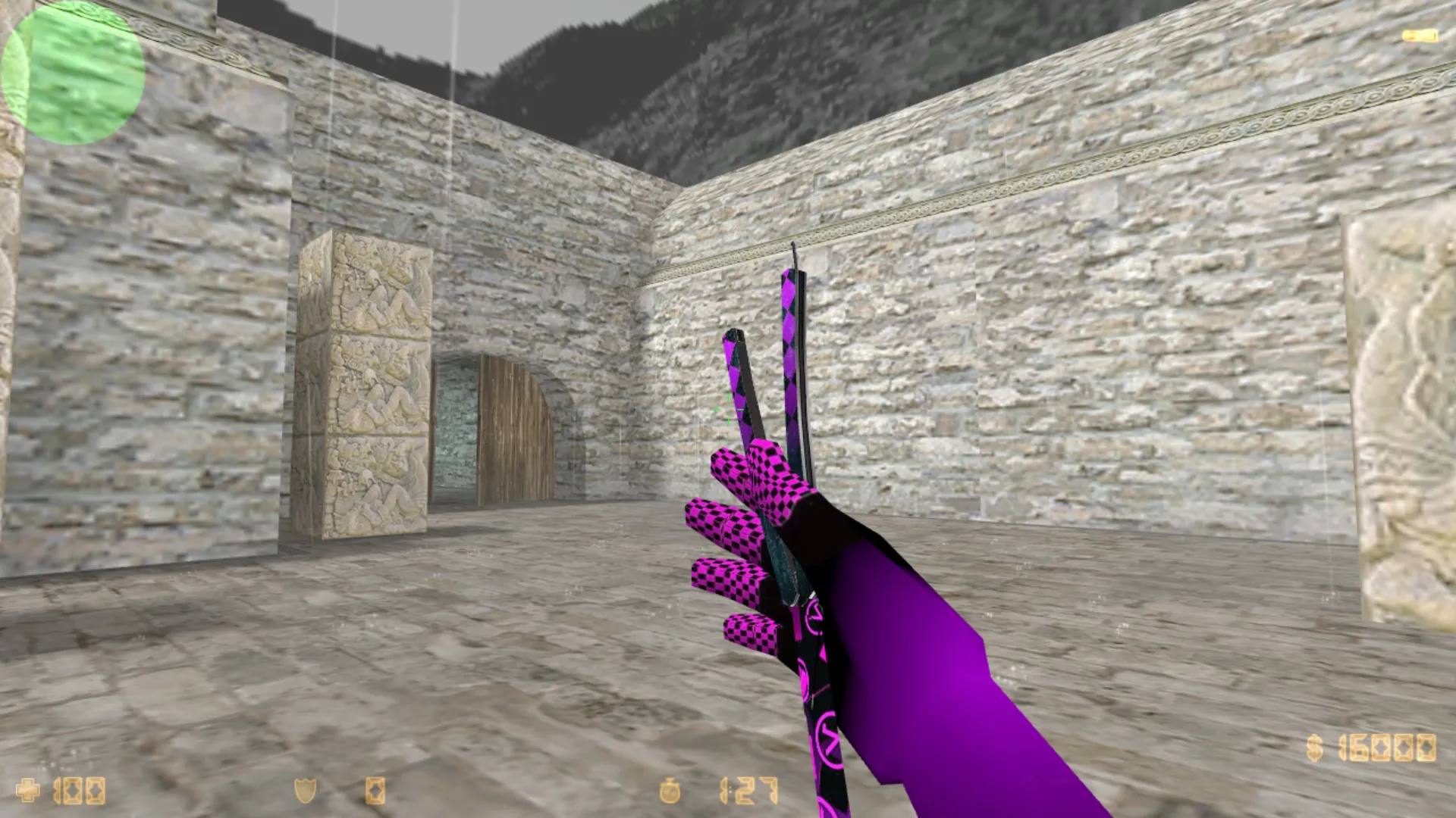 Нож-бабочка Purple Error v_ knife модели для CS 1.6: анимация осмотра, звук, качество текстур — скриншот 6