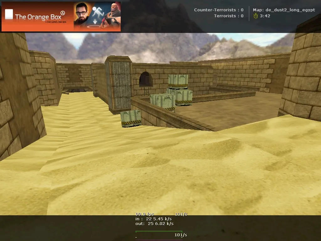 Скачать Карта de_dust2_long_egypt для CS 1.6: точки, маршруты, .nav, оптимизация wpoly/epoly - Скриншот