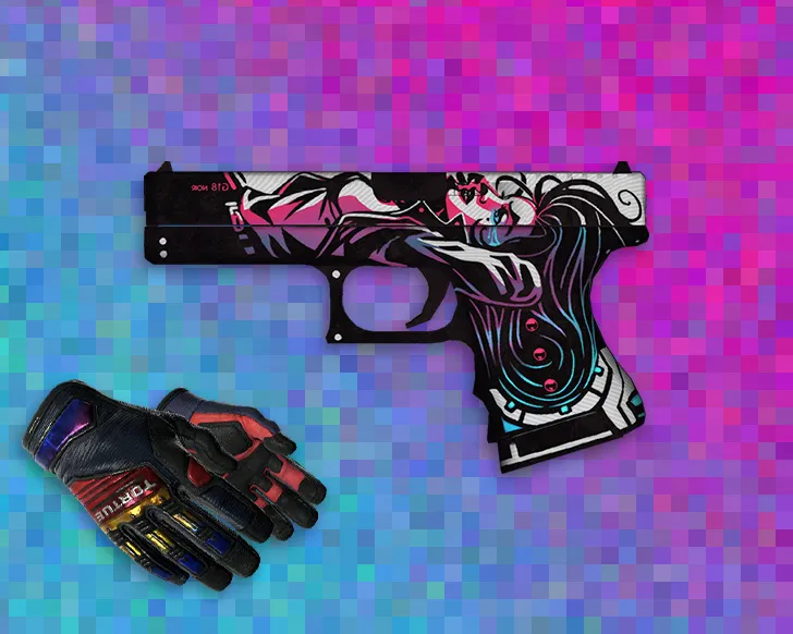 Скачать Glock «Неонуар» (Neo-Noir) для CS 1.6 - Идеальный выбор для игроков - Скриншот