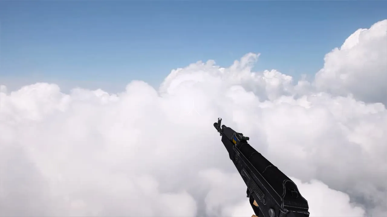 Скачать Модель «AK-47 Ukrainka» v_ и p_ для CS 1.6: звуки, анимация осмотра, текстуры, установка без вирусов - Скриншот