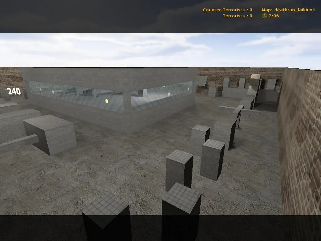 Скачать deathrun_laikiux4 для CS 1.6: тактика за CT и T, точки, .nav, оптимизация wpoly/epoly - Скриншот