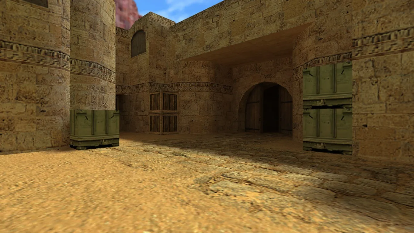 Карта de_dust2_2018 для CS 1.6: баланс сторон, точки, .nav и оптимизация wpoly/epoly — скриншот 7