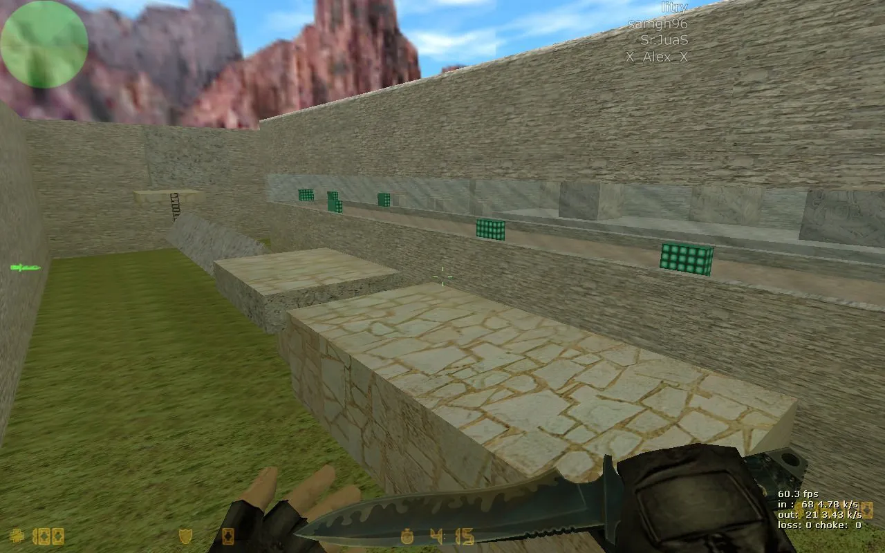 Скачать deathrun_azteca для CS 1.6: карта deathrun, точки, раунды и настройка под ботов - Скриншот
