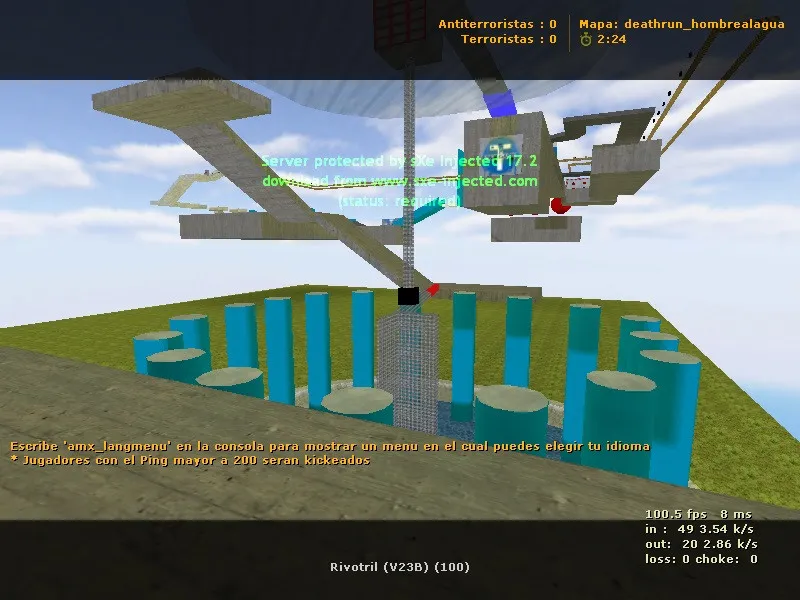 Скачать deathrun_hombrealagua для CS 1.6: тактика, точки, bots .nav и оптимизация wpoly/epoly - Скриншот