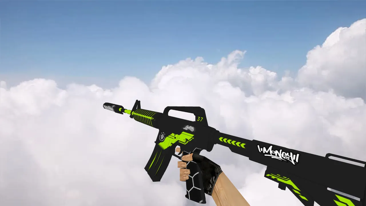 Модель «M4A1 Machine» для CS 1.6: v_ и p_ модели, w_ текстуры, звук и анимация осмотра — скриншот 1