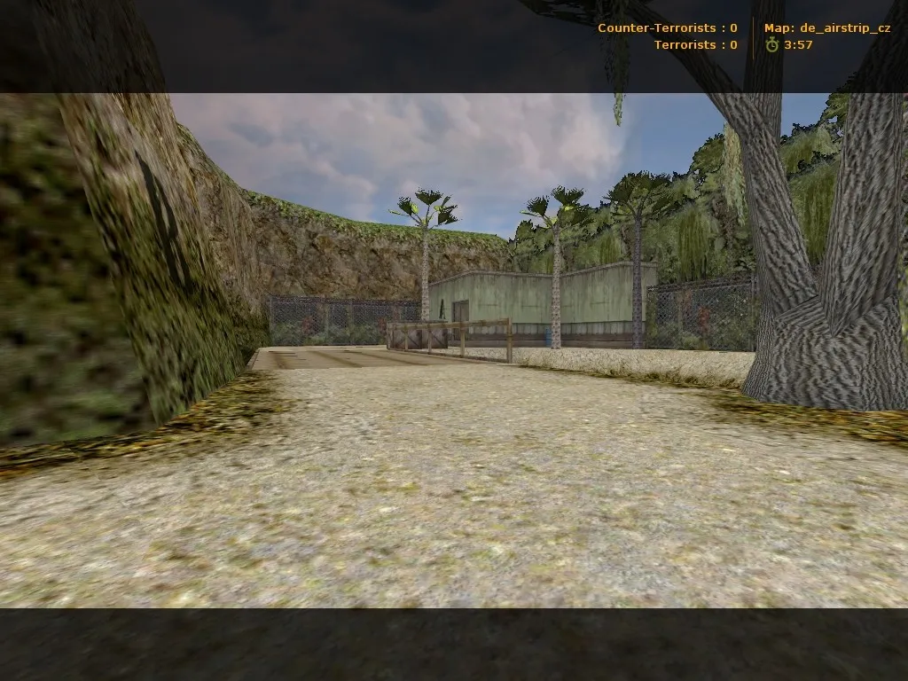 Скачать de_airstrip_cz для CS 1.6: тактика, точки, боты (.nav), оптимизация карты - Скриншот
