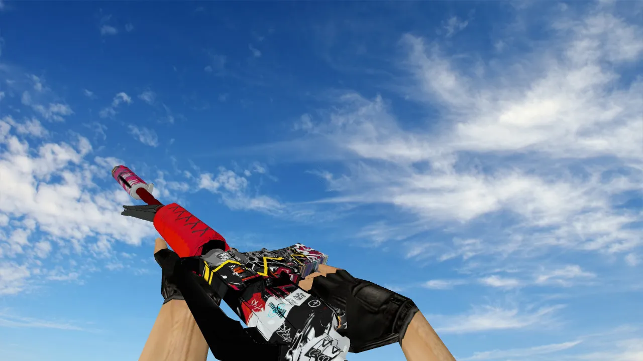 М4А1 WildStyle v_model для CS 1.6: звуки, анимация осмотра, качество текстур и точность в игре — скриншот 2