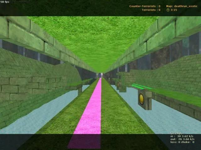Скачать deathrun_grworld для CS 1.6: тактика за терр и спец/зона ловушек, баланс, .nav и оптимизация - Скриншот