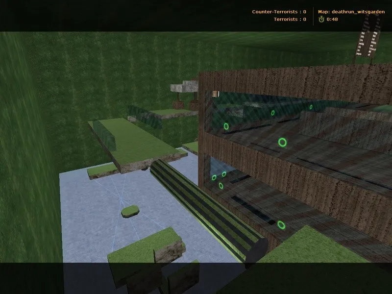 Скачать deathrun_witsgarden для CS 1.6: тактика, точки, навигация ботов и оптимизация карты - Скриншот